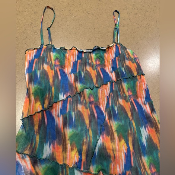 Urban Outfitters Moxie Mesh Mini Slip Dress Sz: L - Picture 7 of 16
